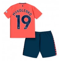 Everton Vitaliy Mykolenko #19 Replica Away Minikit 2023-24 Short Sleeve (+ pants)